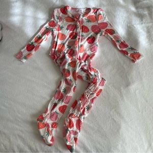 Angel Dear Strawberry Sleeper Pajamas 18-24m